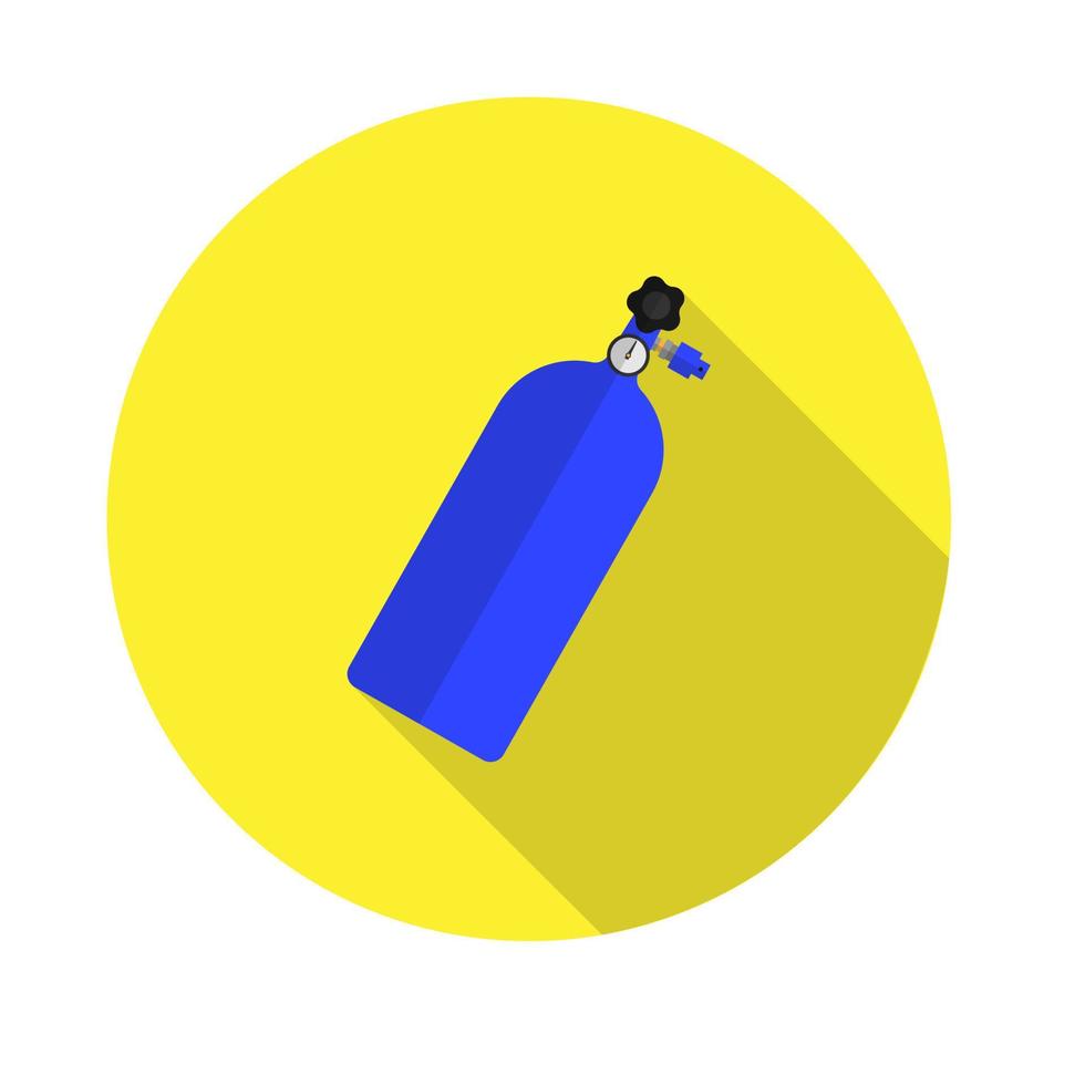 cylindre nitreux icône plate.illustration vectorielle dans un style simple avec une ombre tombante. 10 ep. vecteur