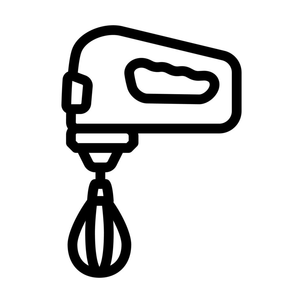 illustration vectorielle de l'icône de la ligne de battement du mélangeur vecteur