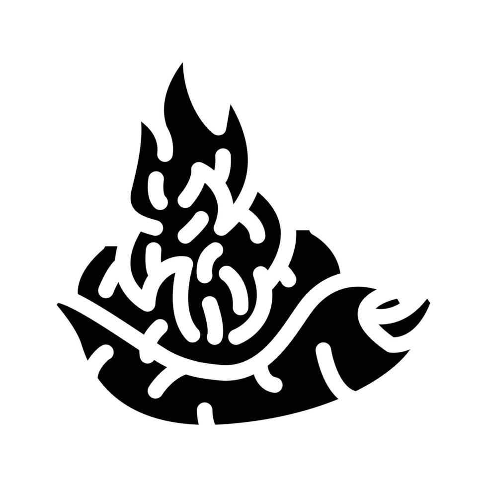 illustration vectorielle de l'icône de glyphe de légumes au poivre d'épices brûlantes vecteur