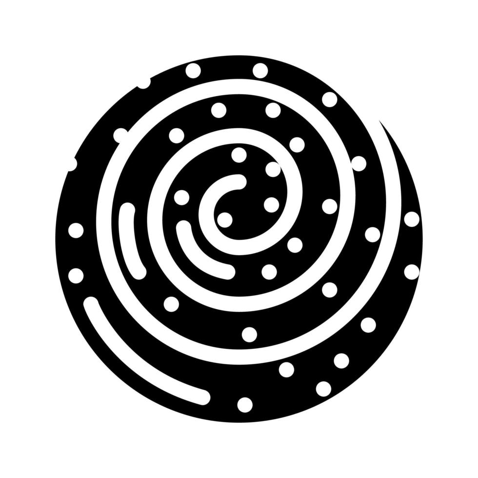 pain boulangerie glyphe icône illustration vectorielle vecteur