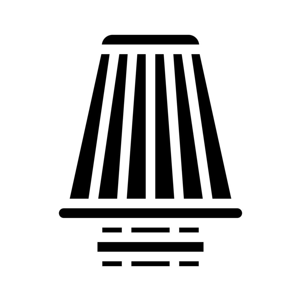 filtre voiture glyphe icône illustration vectorielle vecteur