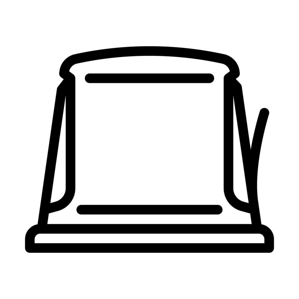 illustration vectorielle de l'icône de la ligne du distributeur de serviettes vecteur