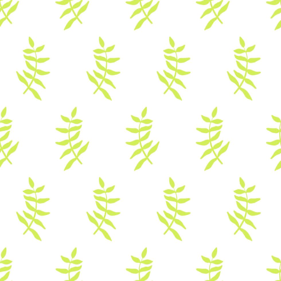 motif abstrait floral. plantes vert clair brillantes sur un motif pour papiers peints, textiles, tissus. vecteur