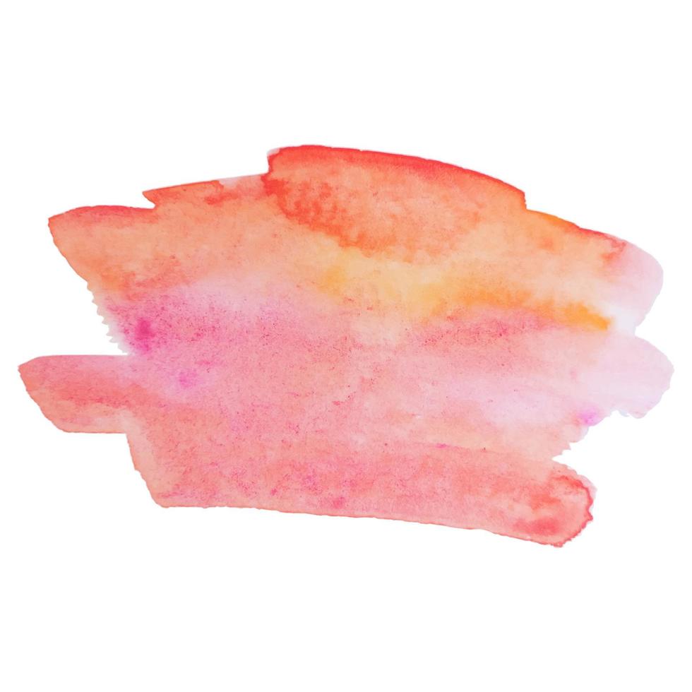 tache d'aquarelle de vecteur coloré isolé abstrait. élément grunge pour la conception de papier. éclaboussure d'aquarelle.