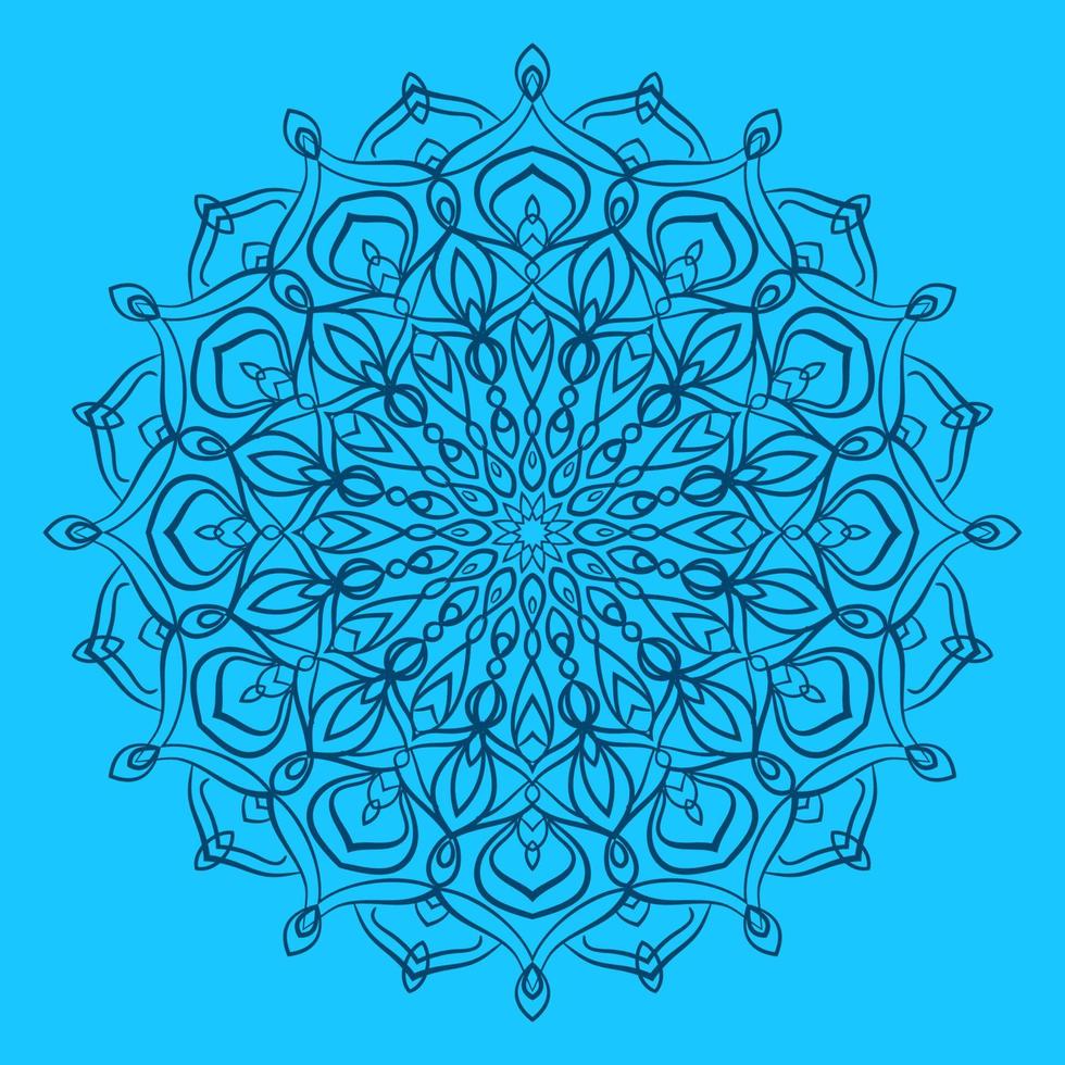 art abstrait de mandala avec décoration circulaire de jeunesse et de couleur douce pour le web ou l'élément de conception de vecteur d'impression