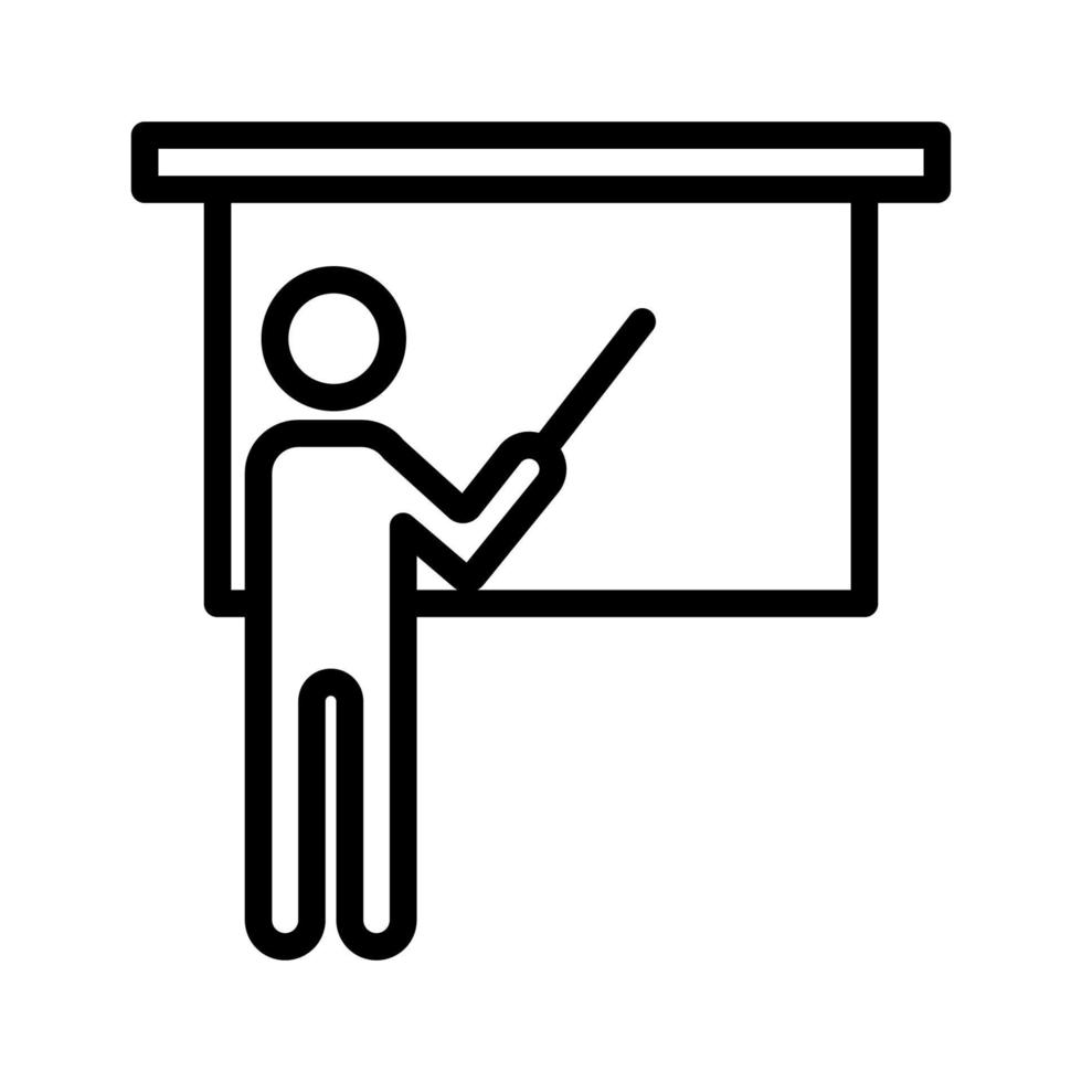 modèle d'icône d'enseignant vecteur