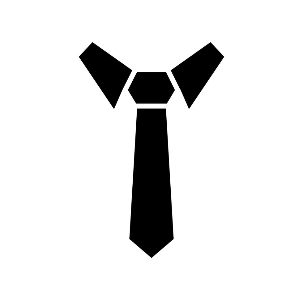 modèle d'icône de cravate vecteur