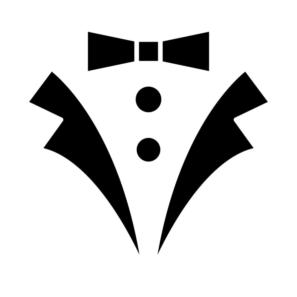 modèle d'icône de cravate vecteur