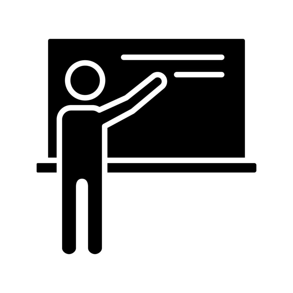 modèle d'icône d'enseignant vecteur