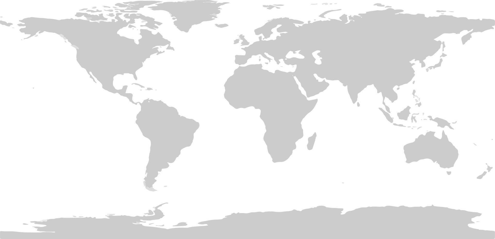 carte du monde grise vecteur