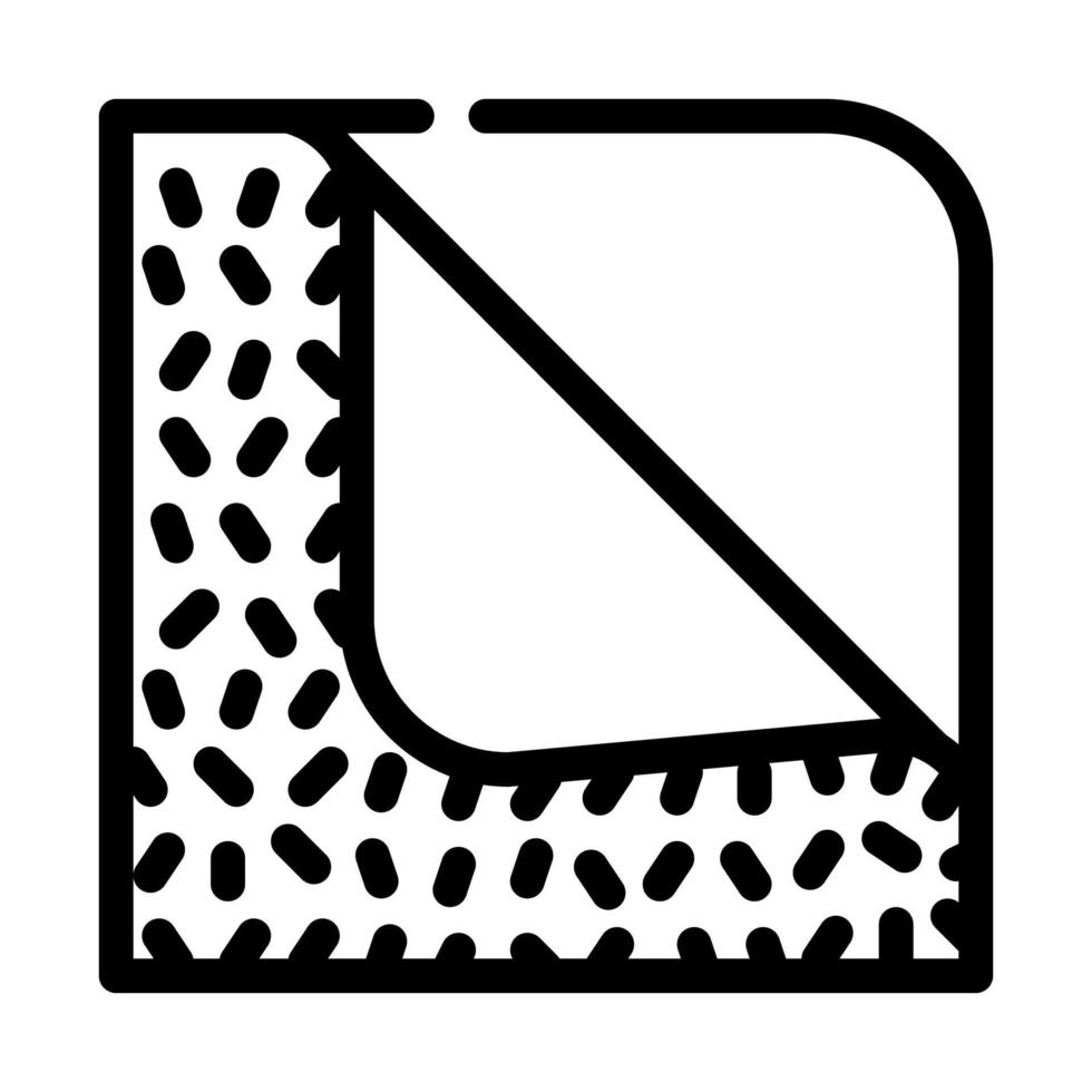 serviette pour illustration vectorielle d'icône de ligne propre vecteur