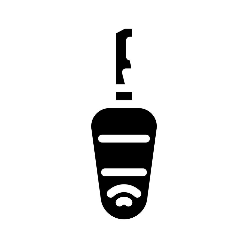 illustration vectorielle d'icône de glyphe de voiture clé sans contact vecteur