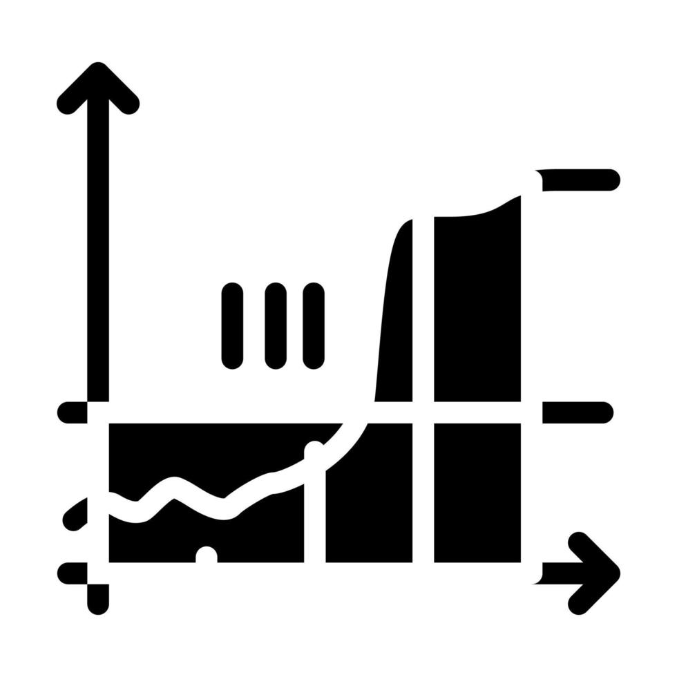 niveau de glucose glyphe icône illustration vectorielle noir vecteur