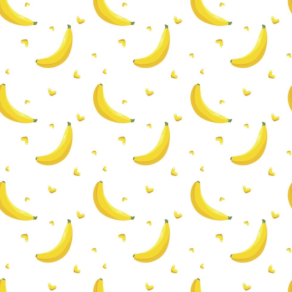 motif de répétition sans couture de banane mignon vecteur