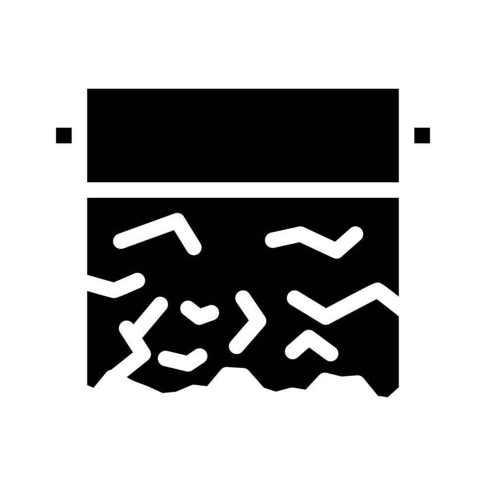 feuille de cuisson glyphe icône illustration vectorielle vecteur