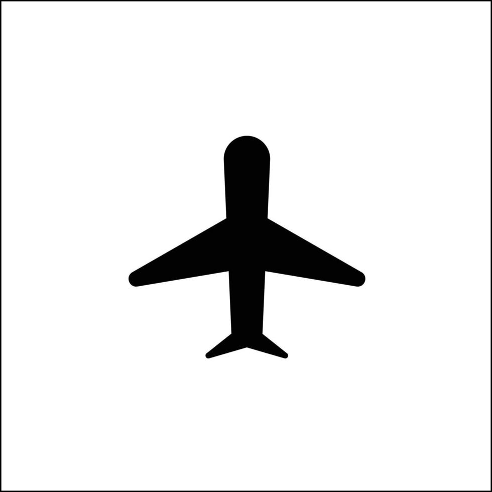 avion silhouette vecteur mode avion icône téléphone