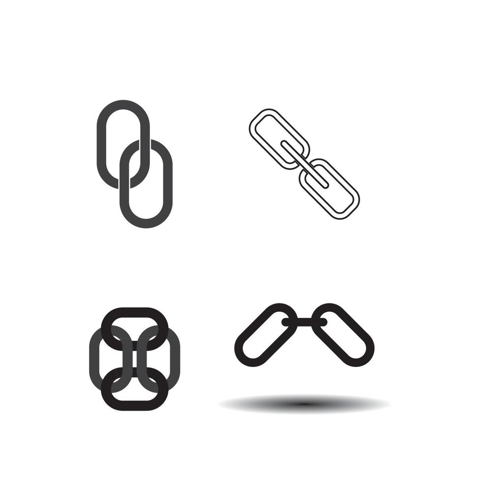 conception d'illustration vectorielle d'icône de chaîne vecteur