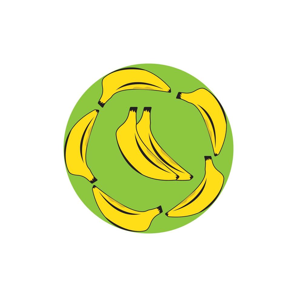 conception d'illustration vectorielle logo banane vecteur