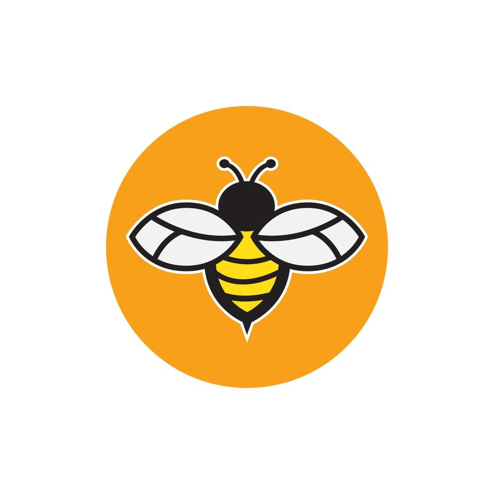 vecteur de logo d'abeille