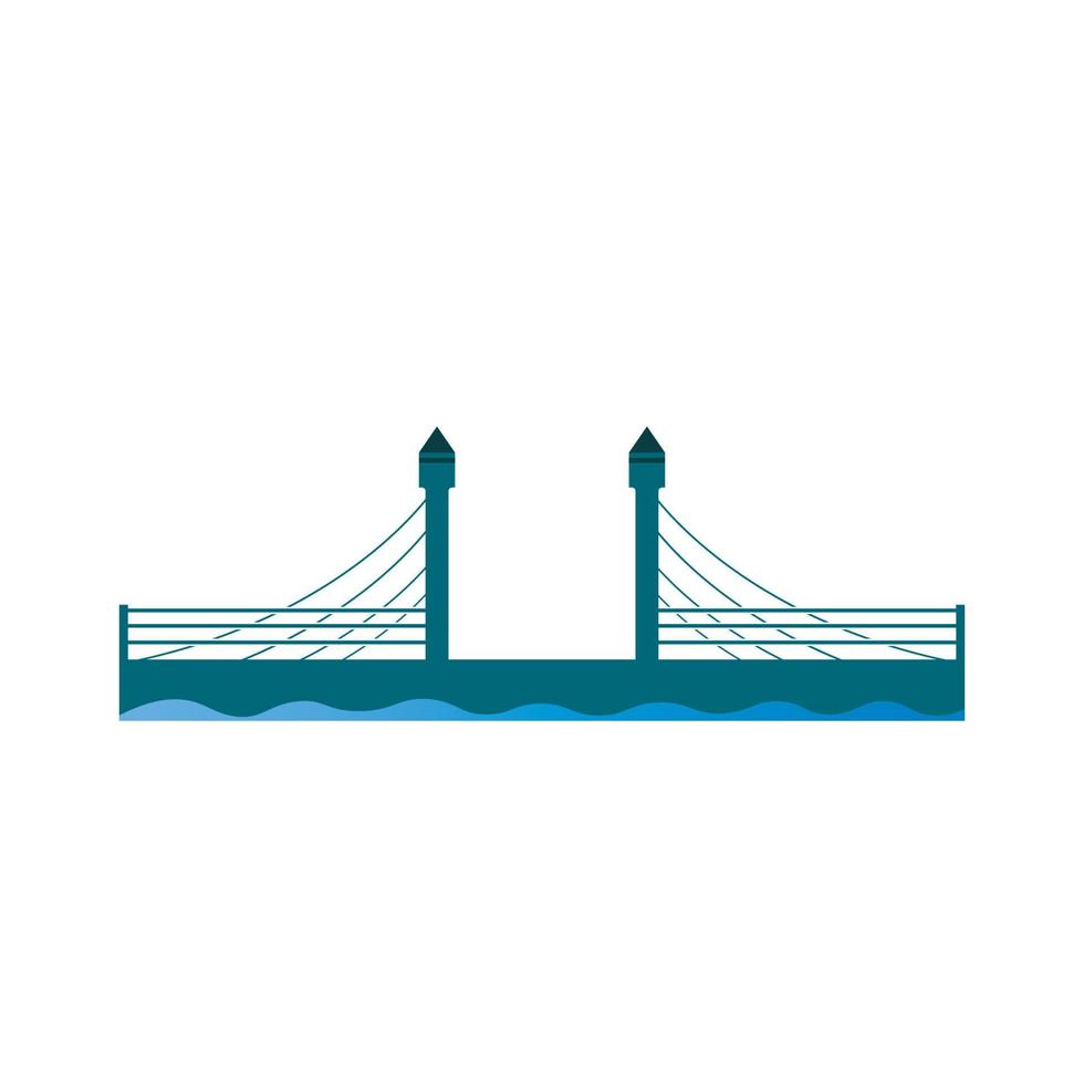 pont, logo, vecteur, illustration, conception vecteur