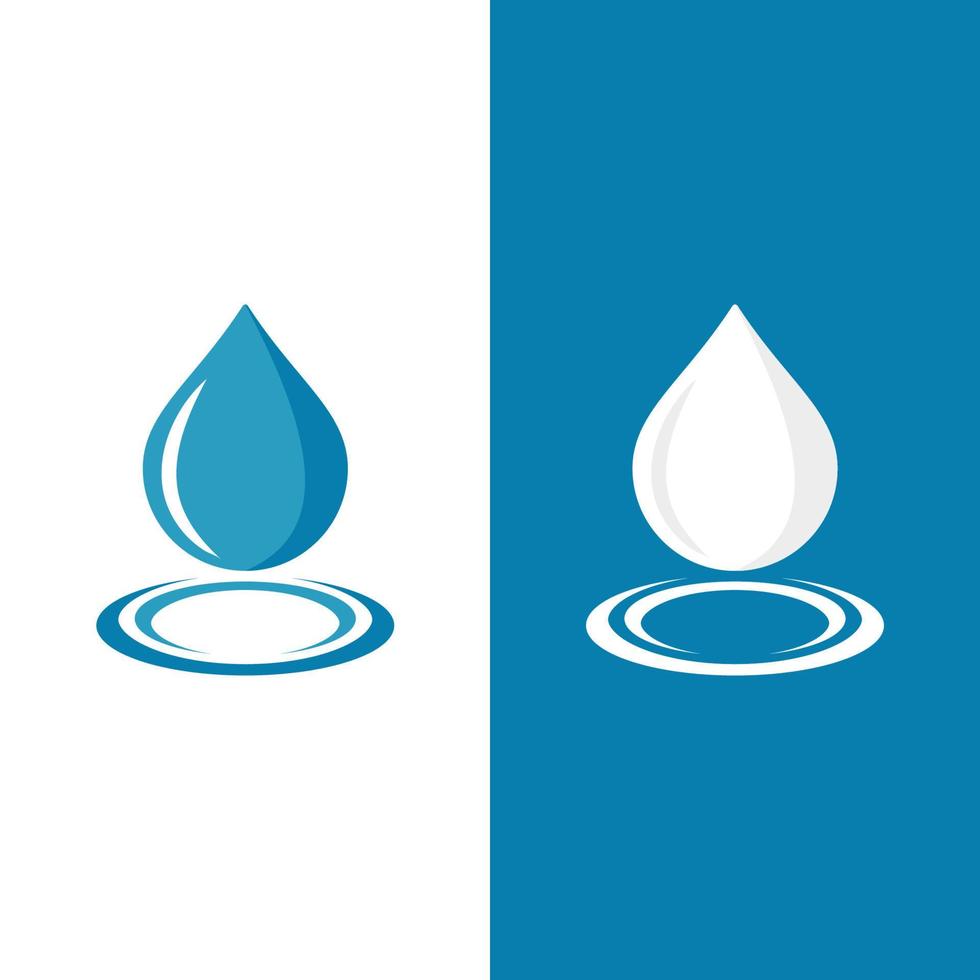 illustration vectorielle de goutte d'eau logo vecteur