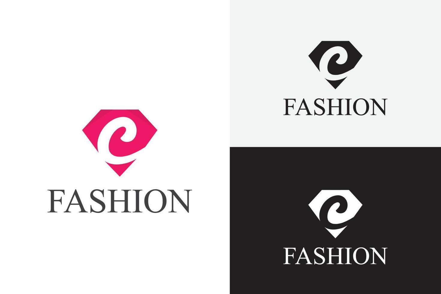 modèle de conception de logo de mode vecteur