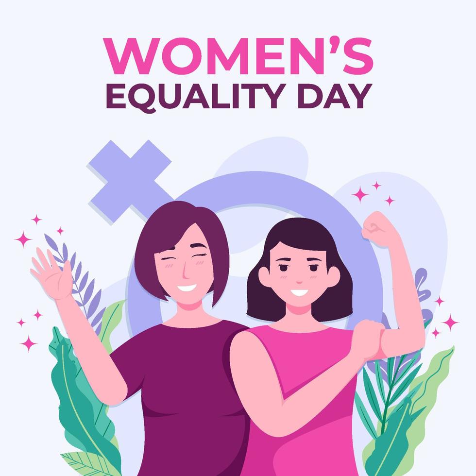 concept de la journée de l'égalité des femmes vecteur