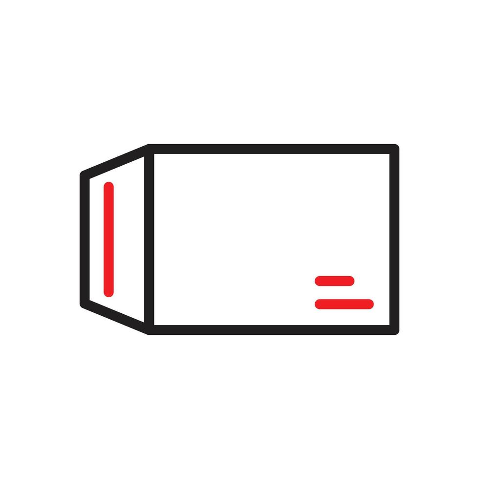 illustration d'icône de boîte aux lettres, lettre. conception vectorielle adaptée à une utilisation dans les sites Web et les applications. vecteur