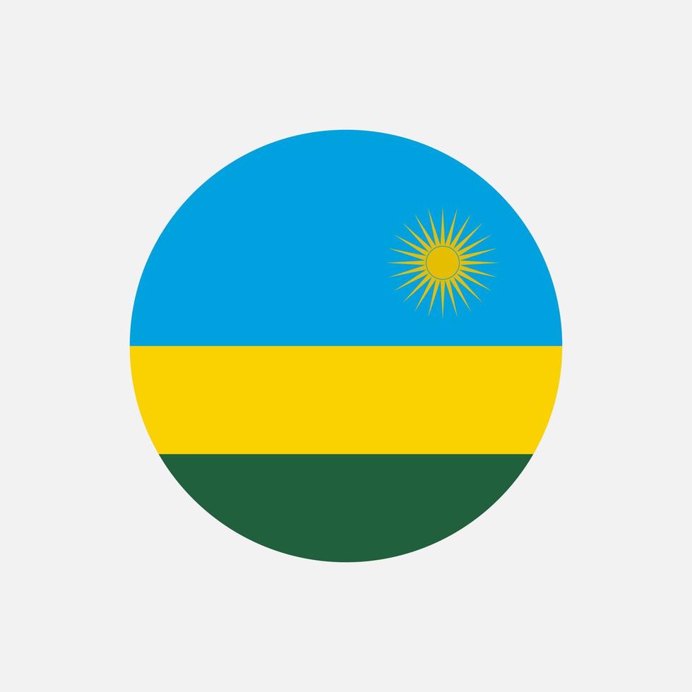 pays rwanda. drapeau rwandais. illustration vectorielle. vecteur