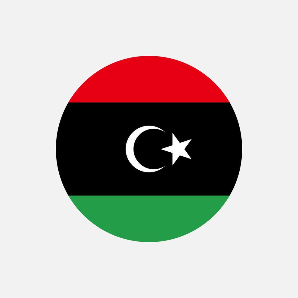 pays libye. drapeau libyen. illustration vectorielle. vecteur