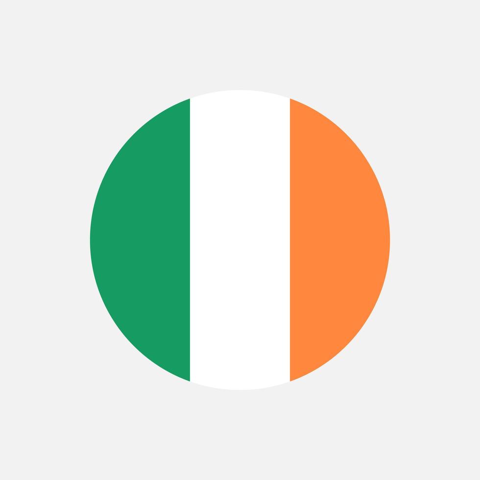 pays d'irlande. drapeau irlandais. illustration vectorielle. vecteur