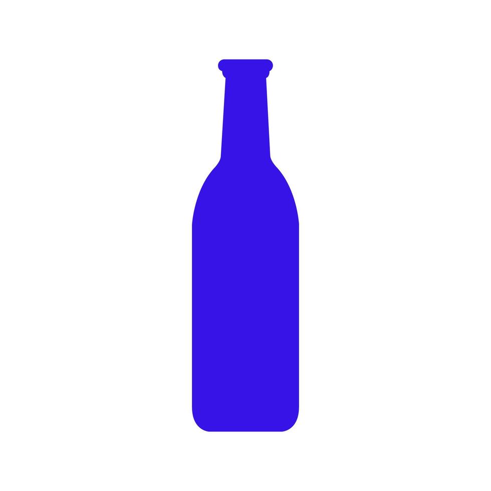 bouteille de vin illustrée sur fond blanc vecteur