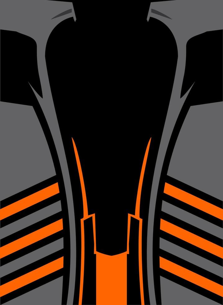 illustration de conception de fond pour le tissu de jersey d'impression par sublimation uniforme d'équipe sportive vecteur