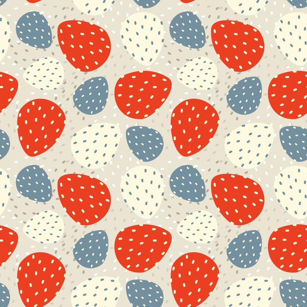 motif abstrait sans soudure de vecteur avec des fraises.