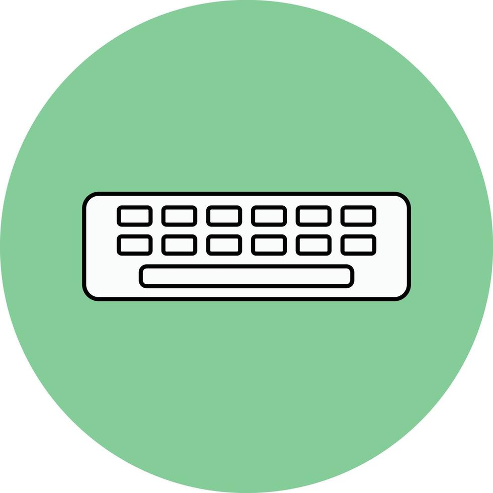 icône simple du clavier vecteur