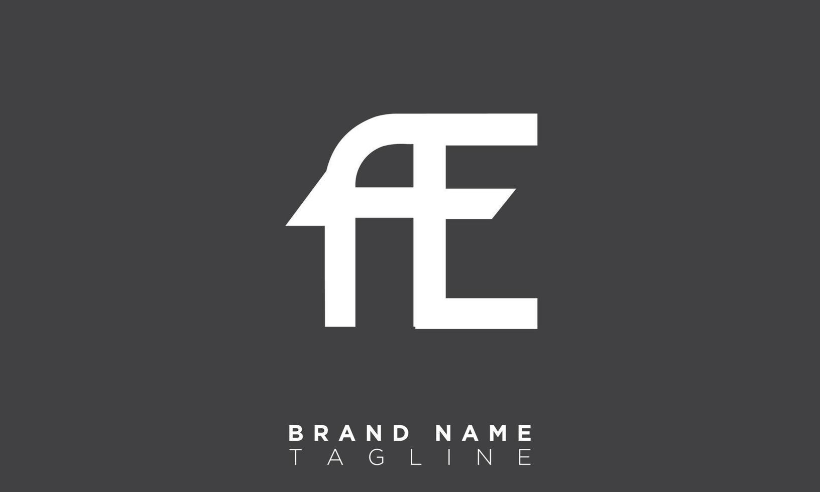 fe alphabet lettres initiales monogramme logo ef, f et e vecteur