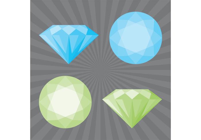 Vecteurs de diamants vecteur