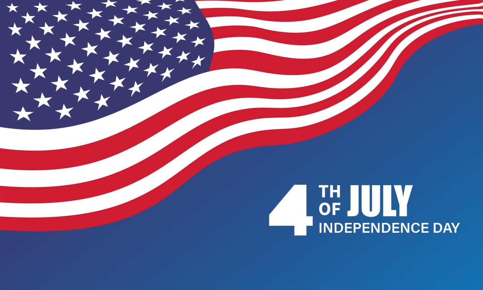 fête de l'indépendance du 4 juillet. illustration vectorielle vecteur