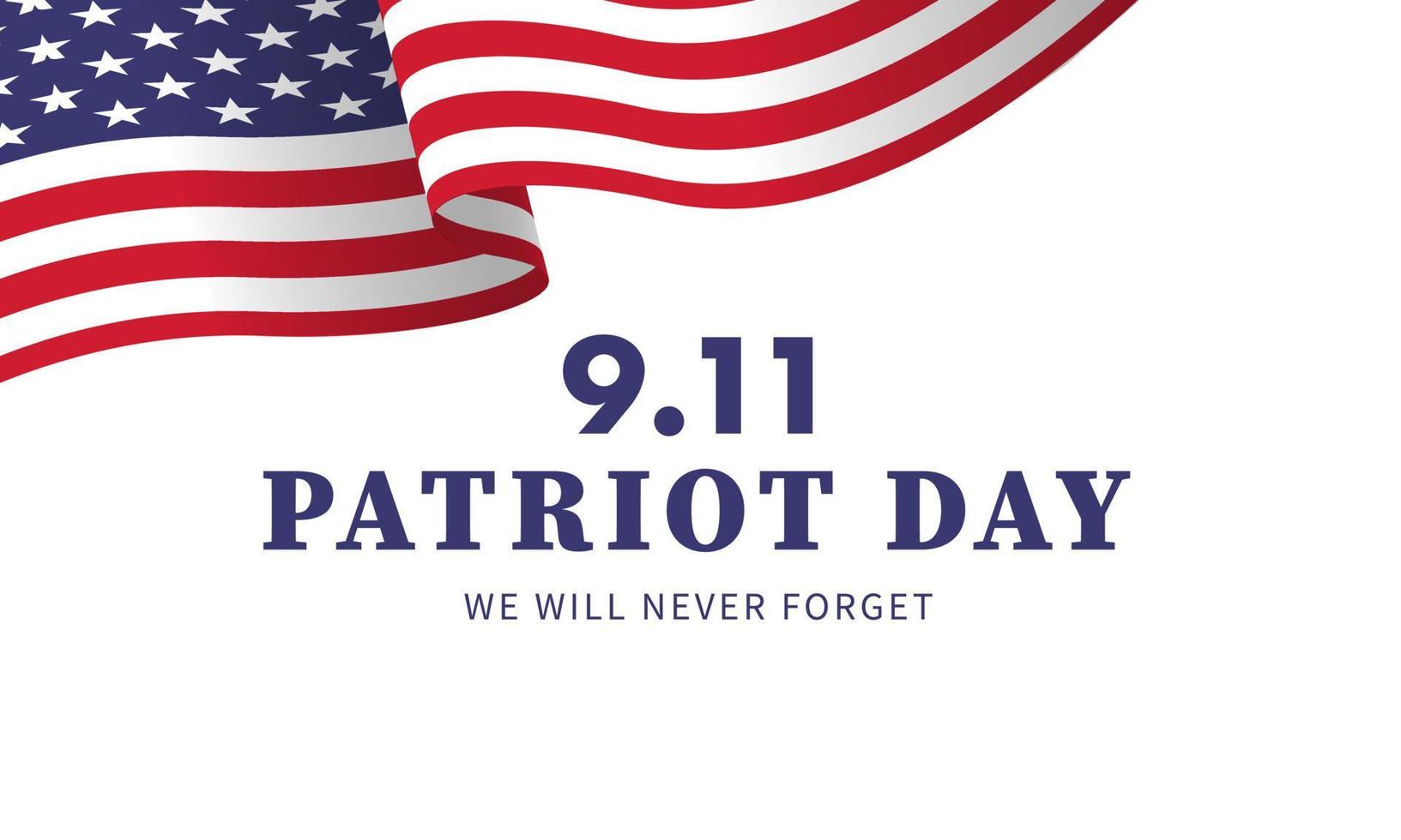 patriot day usa n'oubliez jamais l'affiche vectorielle 9.11 - illustration vectorielle vecteur