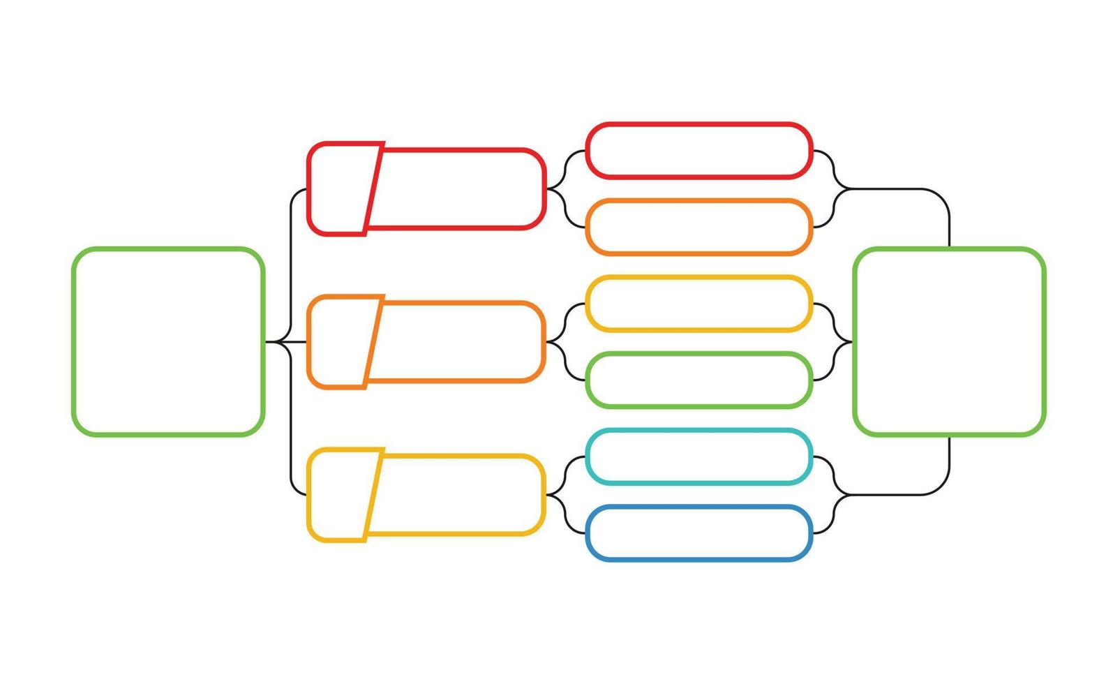 organigramme linéaire. illustration de la planification des affaires, des graphiques et des diagrammes infographiques vecteur