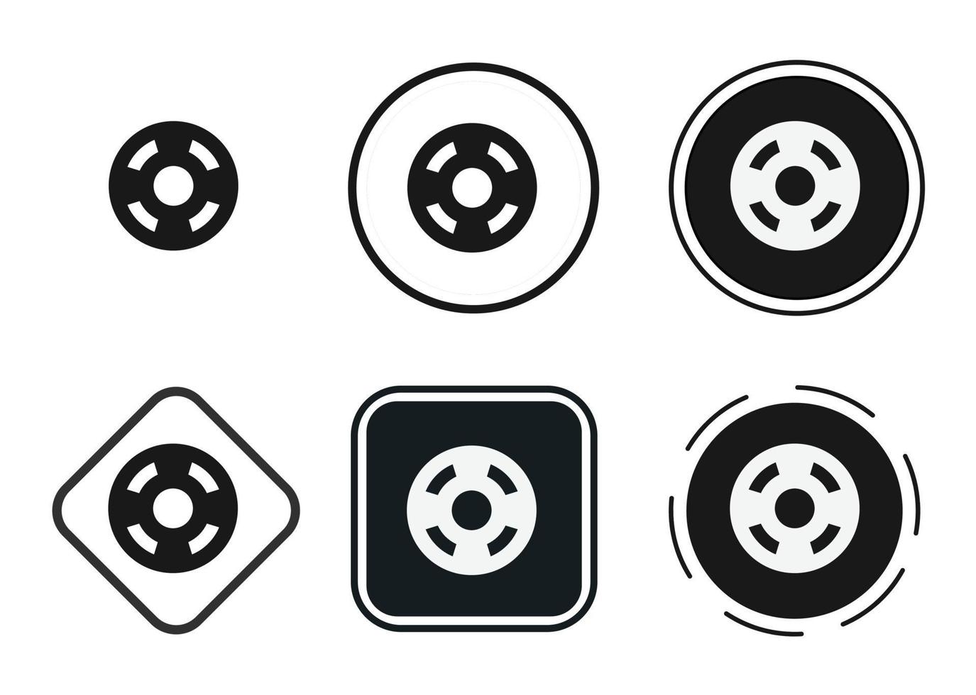 icône de la bouée d'aide. jeu d'icônes Web. collection d'icônes à plat. illustration vectorielle simple. vecteur