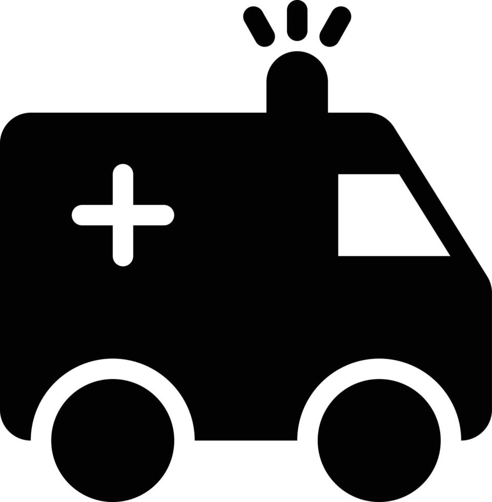 illustration vectorielle d'ambulance sur un fond. symboles de qualité premium. icônes vectorielles pour le concept et la conception graphique. vecteur