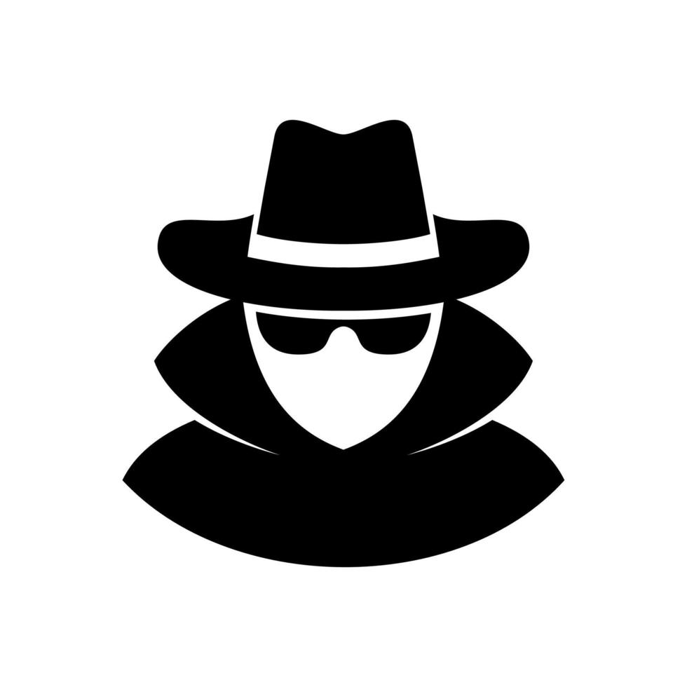 logo espion détective vecteur