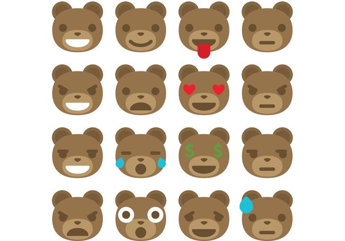 Vecteurs Emoticon d'ours vecteur