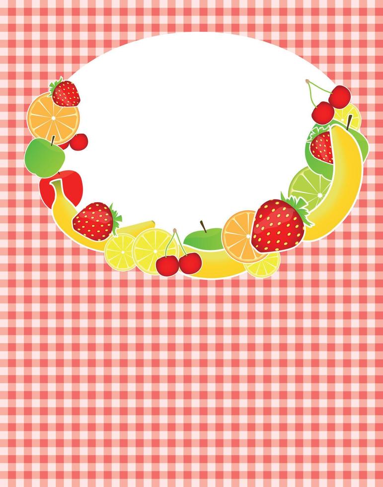 illustration vectorielle de modèle de menu d'aliments sains vecteur