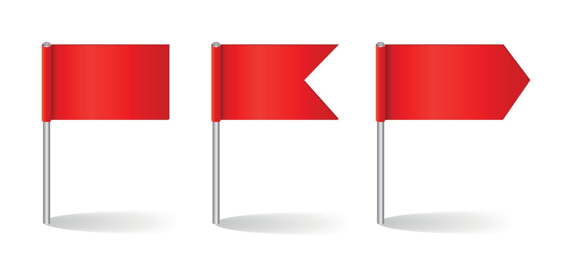 illustration vectorielle de jeu de drapeaux vecteur