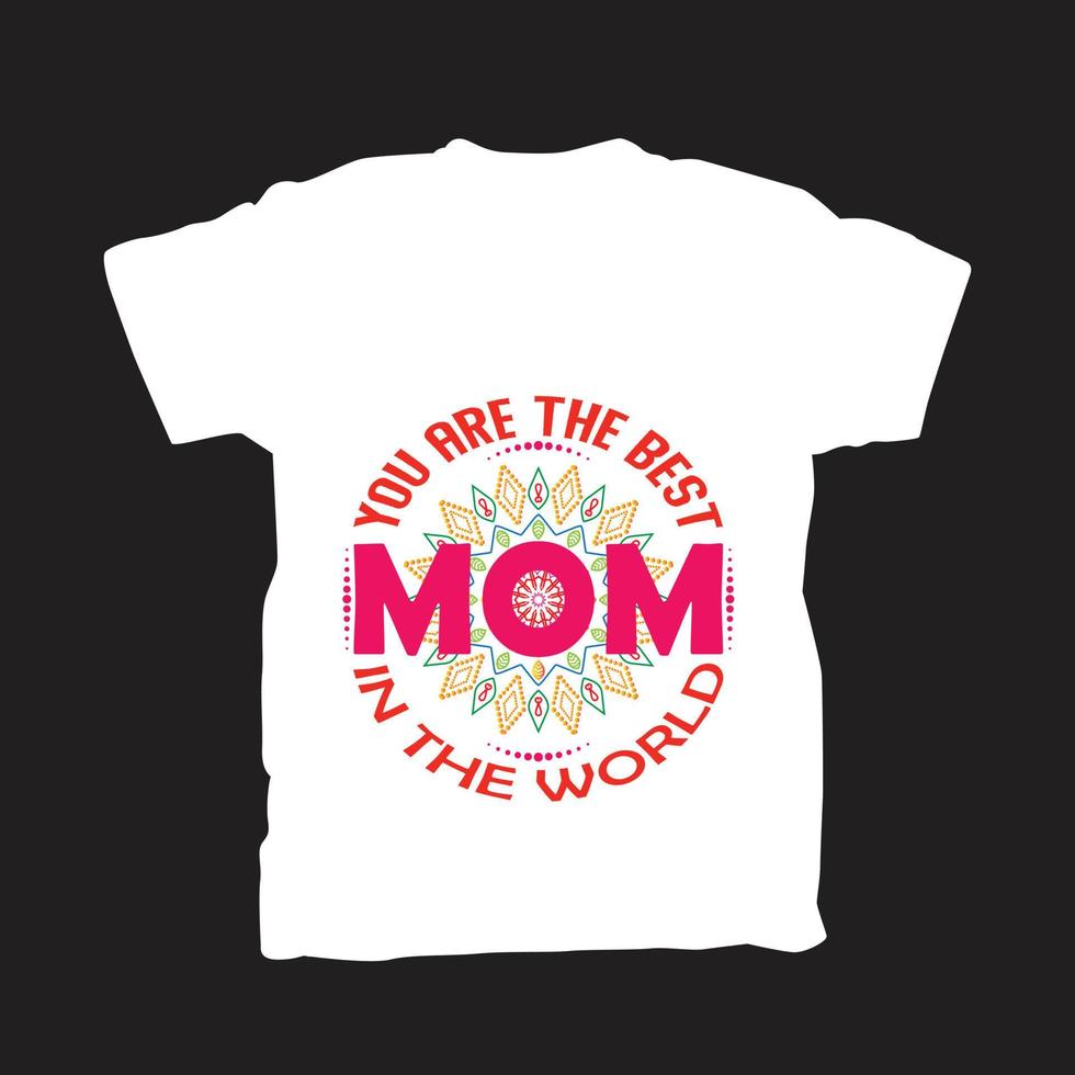 meilleur design de t-shirt maman vecteur