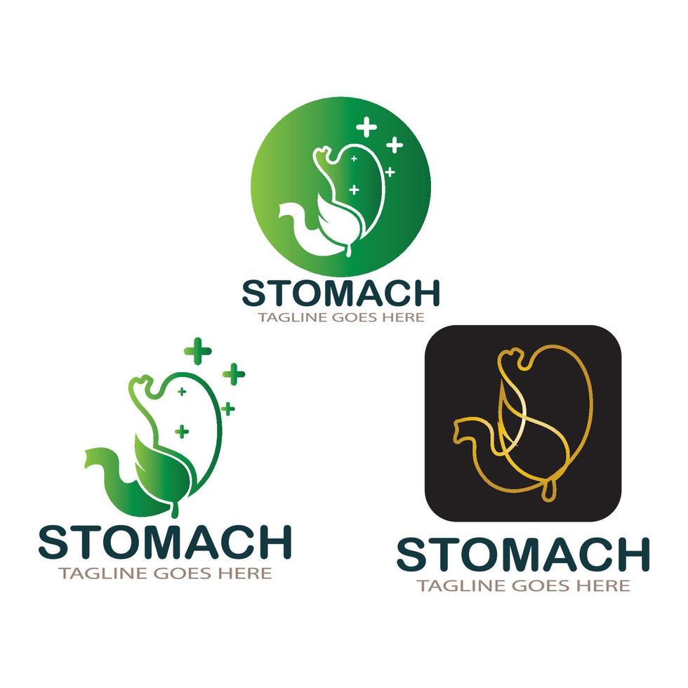 dessins d'icônes de soins de l'estomac vecteur