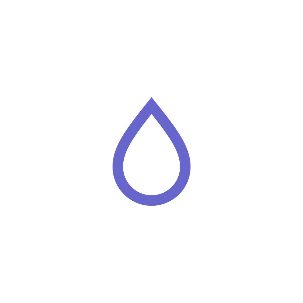 icône simple eau et goutte d'eau vecteur