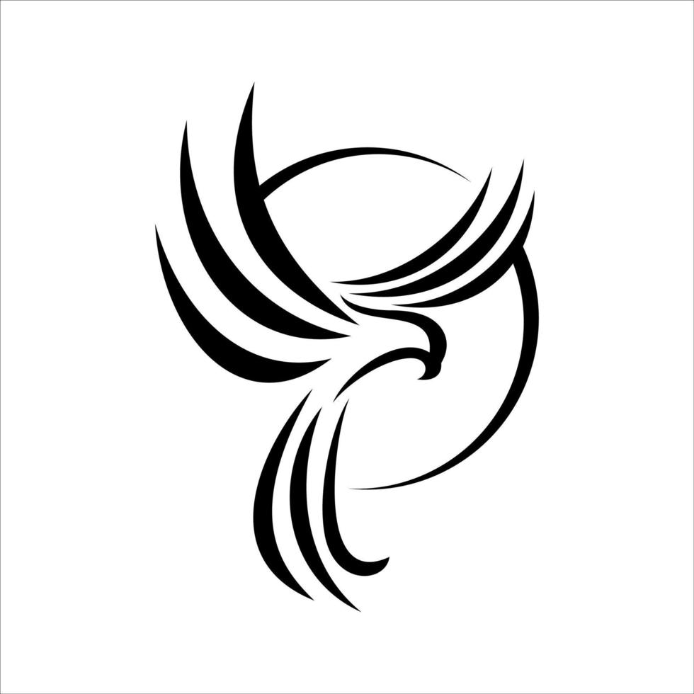 modèle de vecteur de conception de logo blackbird